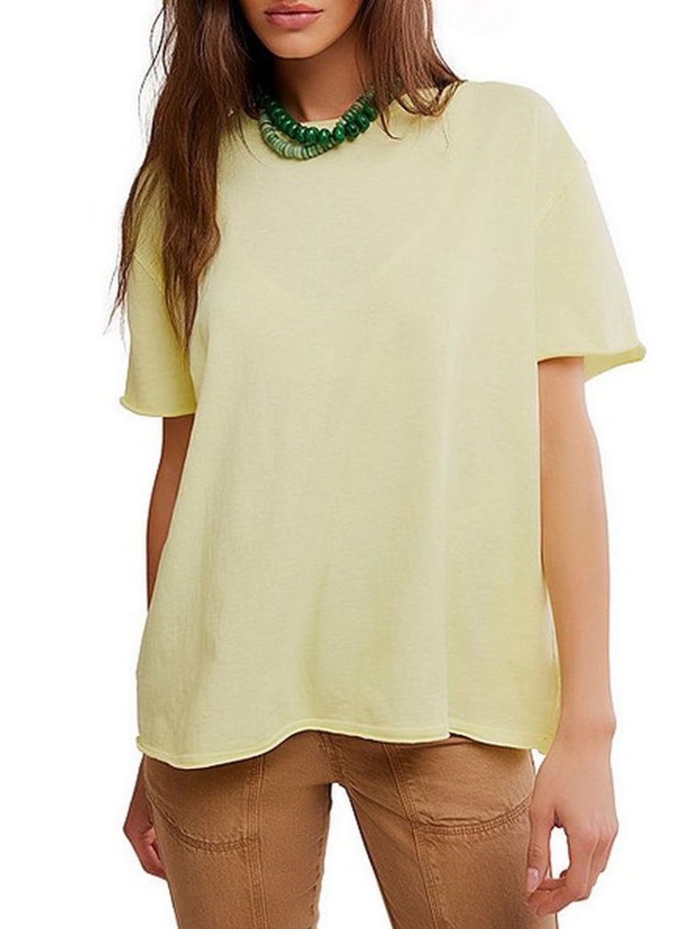 Free People Nina Short Sleeve Tee Shirt NWT SZ M MSRP $38
